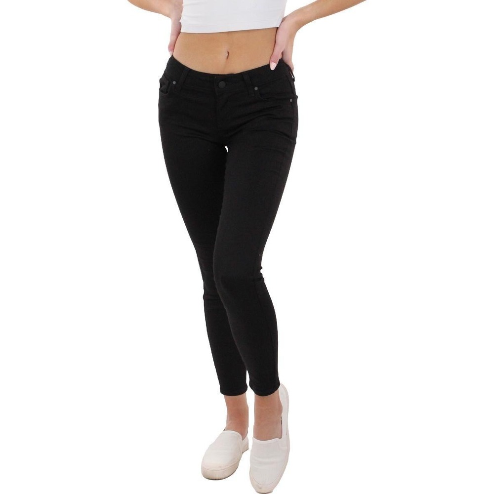DSTLD Denim Womens 27 Black Jeans Skinny Leg Mid Rise Stretch Casual Everyday‎